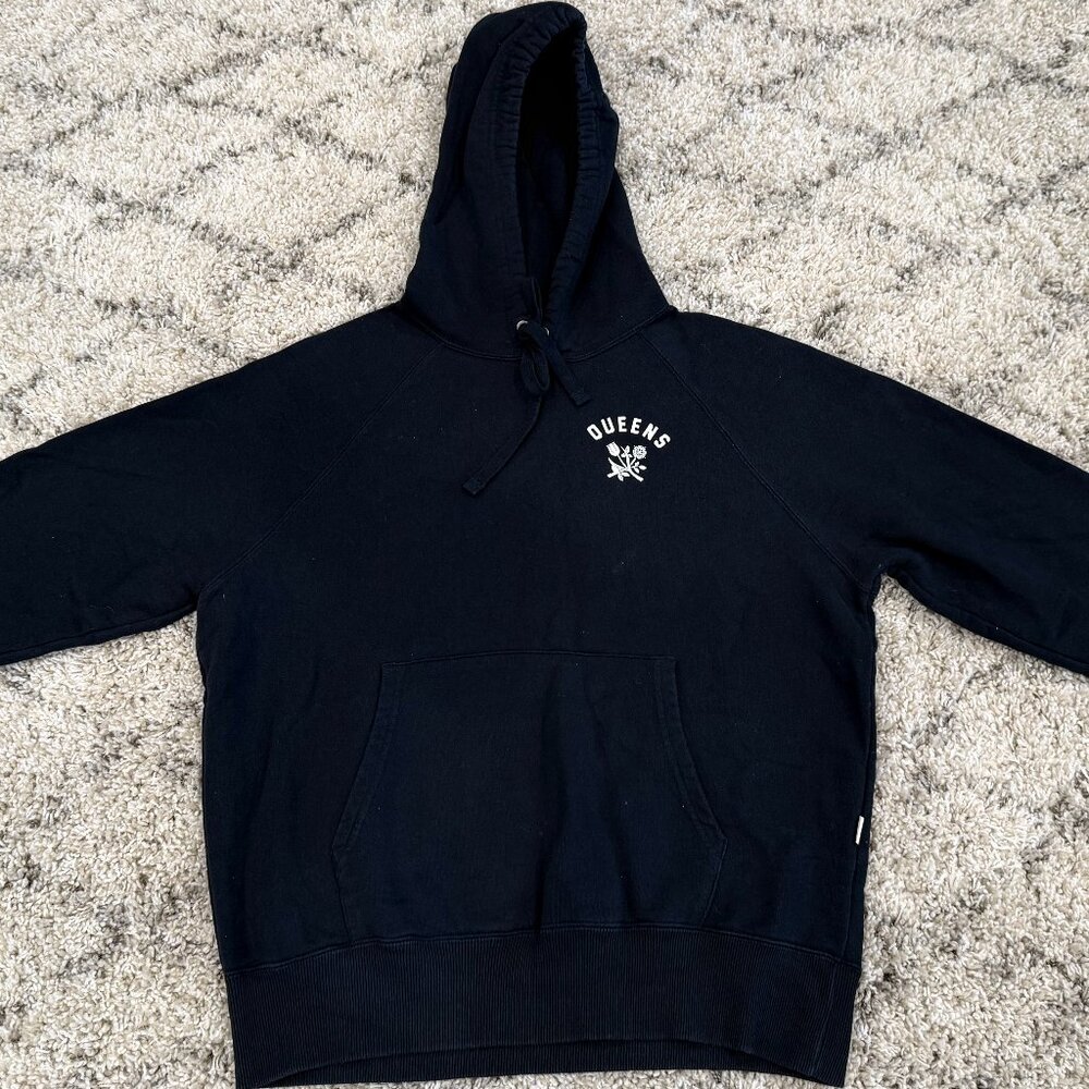 Aimé Leon Dore Men's Navy 'Queens' Hoodie - Medium